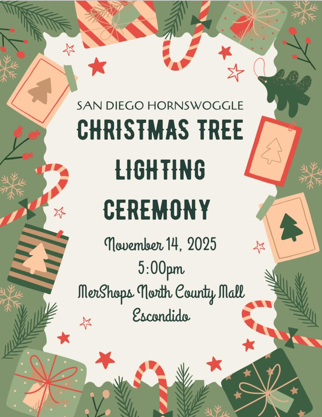 Christmas Tree Lighting Ceremony poster