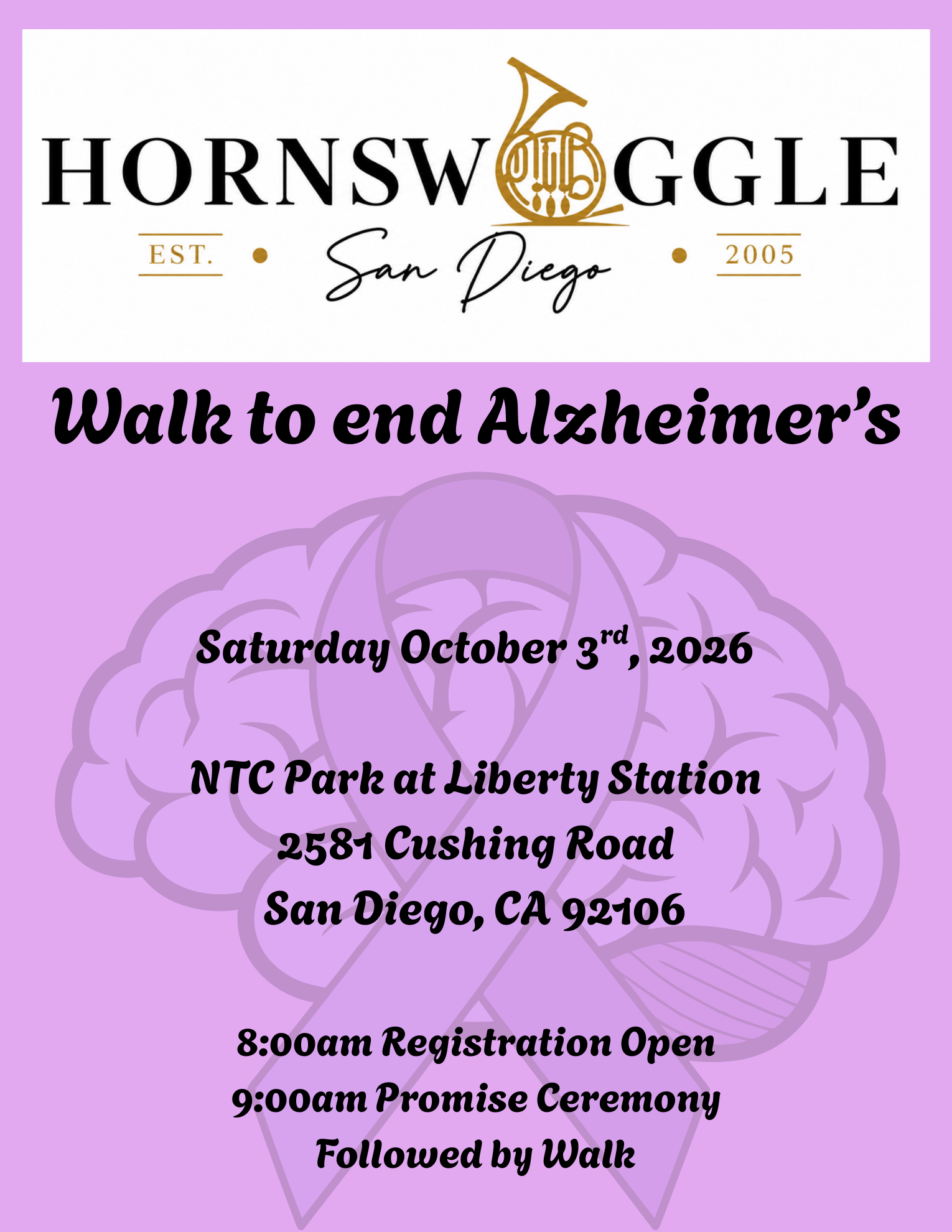 Walk to End Alzheimer's poster